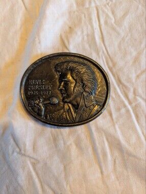 2/40$ Vintage Brown Brass Elvis Presley Belt Buckle